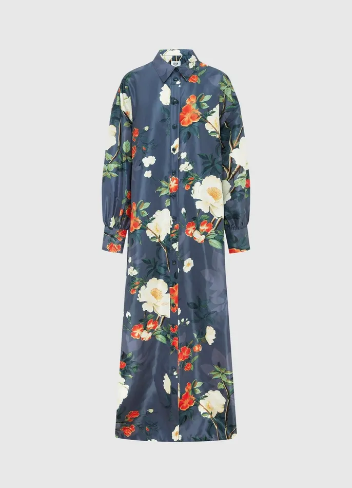 Dresses and Jumpsuits Women LEO LIN Madeline Coat Dress 8211 Pear Blossom Print Dresses and Jumpsuits Women LEO LIN Madeline Coat Dress 8211 Pear Blossom Print