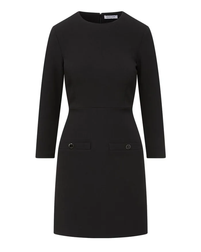 Dresses Shop Veronica Beard Channing Shift Dress Black
