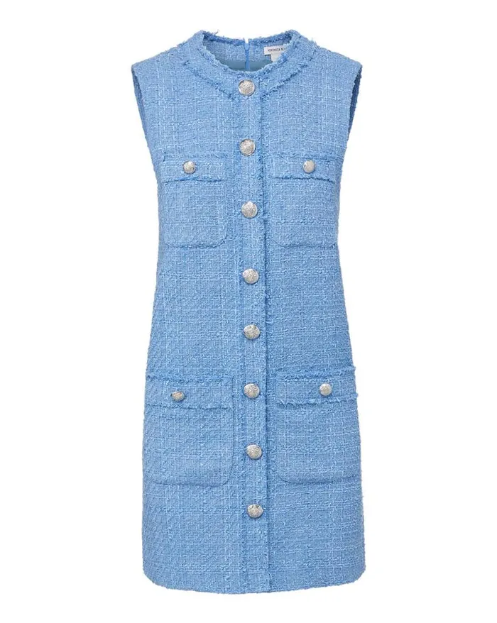 Dresses Shop Veronica Beard Laurel Tweed Dress Skylight