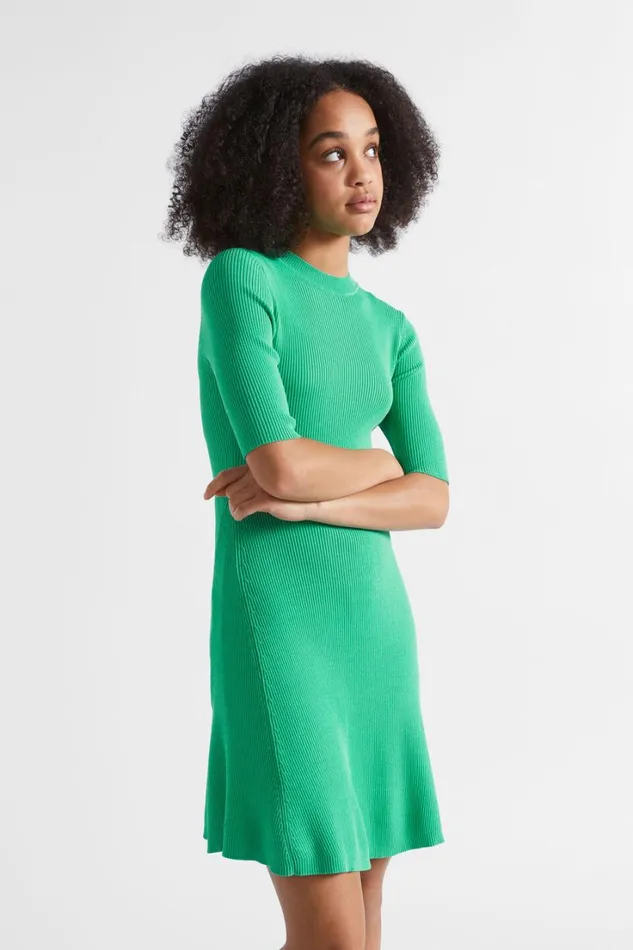 Dresses Teen Girl Seed Heritage Rib Knit Dress Jewel Green