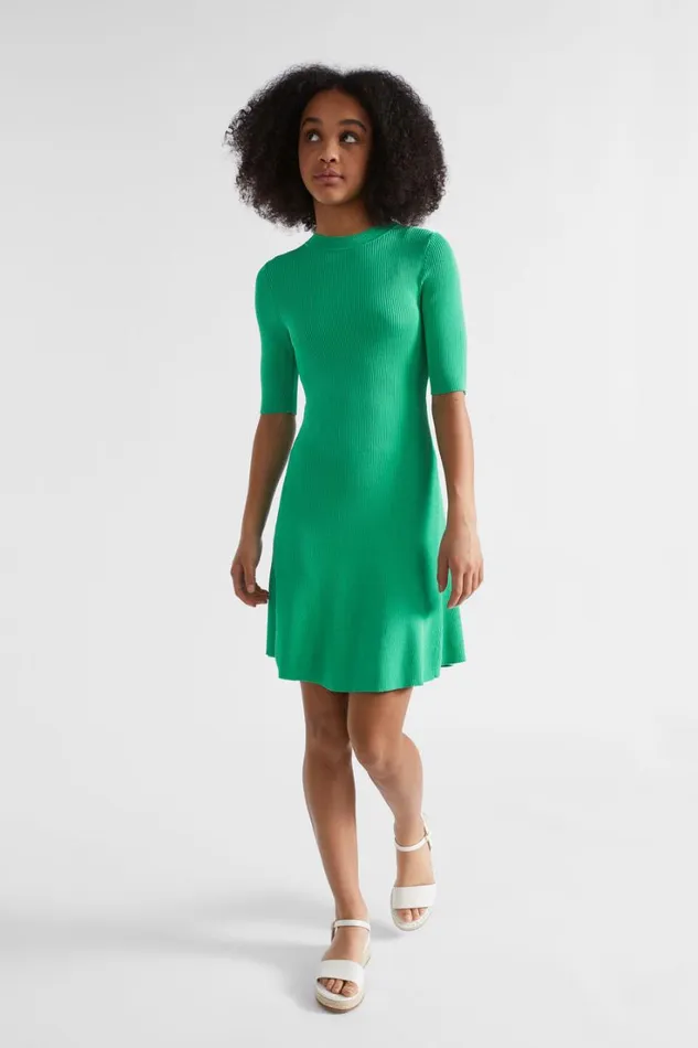 Dresses Teen Girl Seed Heritage Rib Knit Dress Jewel Green