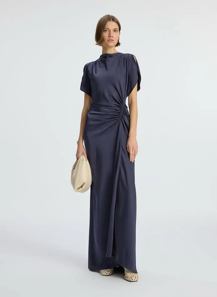 Dresses Women ALC Nadia Satin Gown Evening Blue
