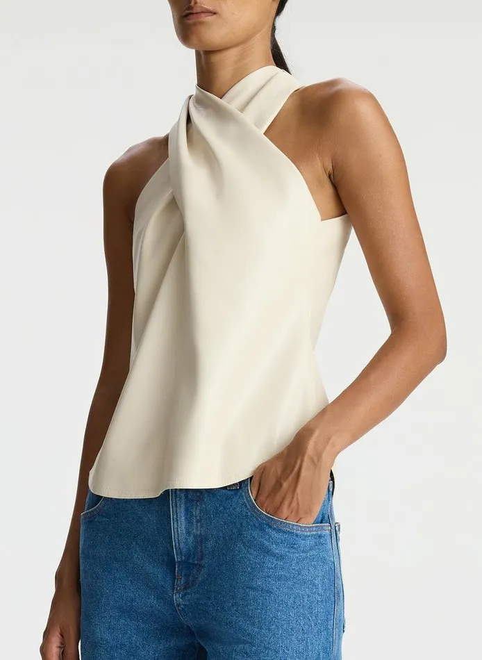 Dresses Women ALC Quinn Vegan Leather Halter Top Mirage Dresses Women ALC Quinn Vegan Leather Halter Top Mirage
