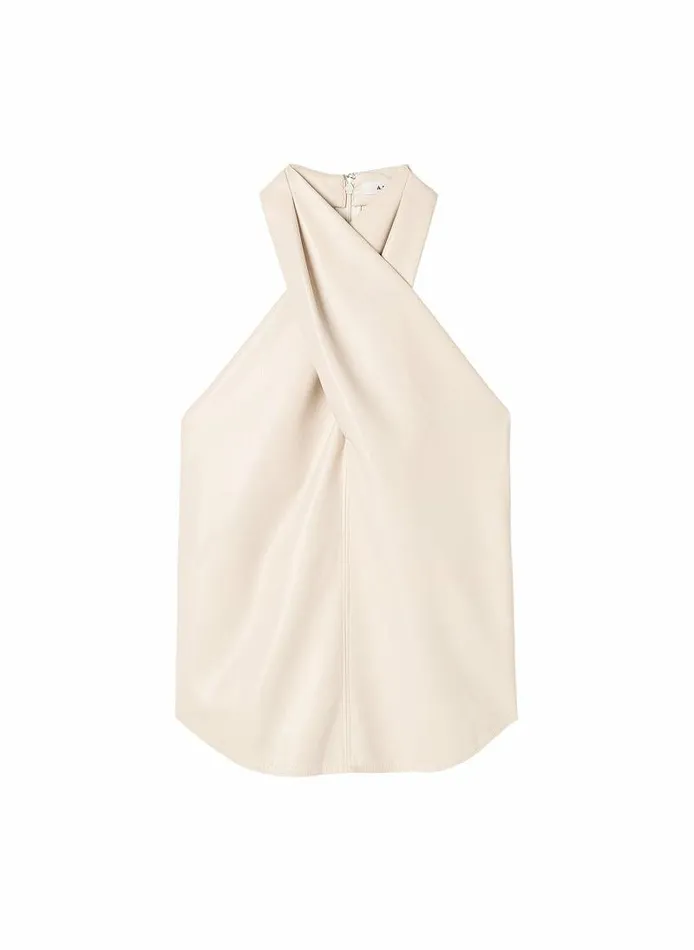 Dresses Women ALC Quinn Vegan Leather Halter Top Mirage Dresses Women ALC Quinn Vegan Leather Halter Top Mirage