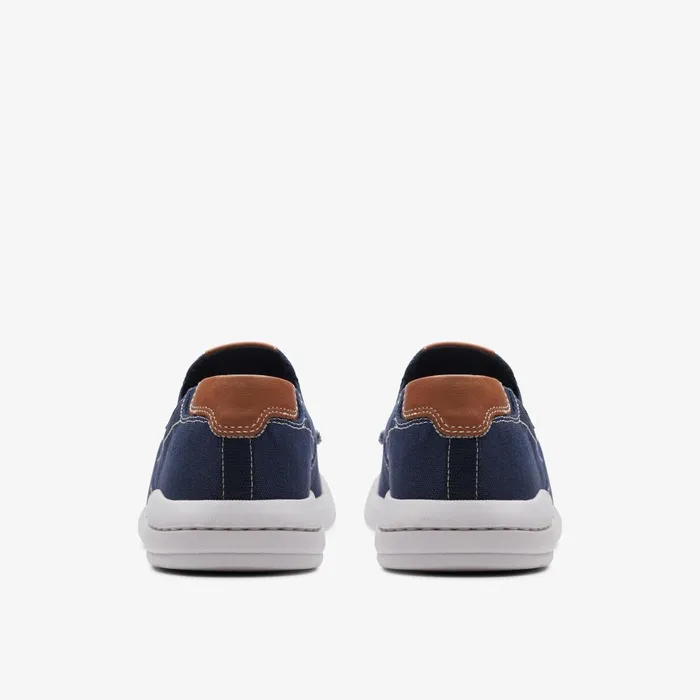 Driftlite Step Navy Combination Men Clarks Loafers and Slip Ons