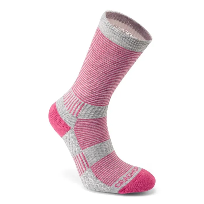 Equipment Socks Craghoppers Heat Regulating Travel Sock PinkDove Grey