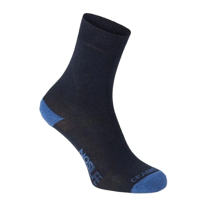 Equipment Socks Craghoppers NosiLife Travel Socks Dark Navy Soft Denim