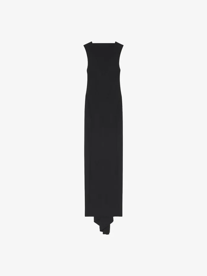 Evening Dress In Crepe Black Women Givenchy Dresses
