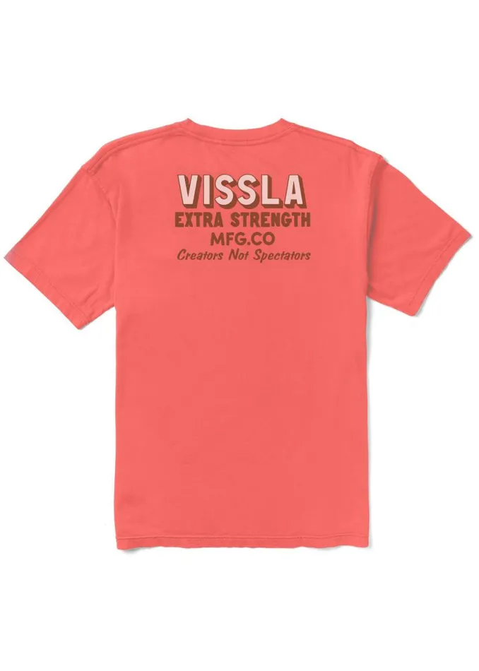 Extra Strength Premium Tee Orange Men Vissla Tees