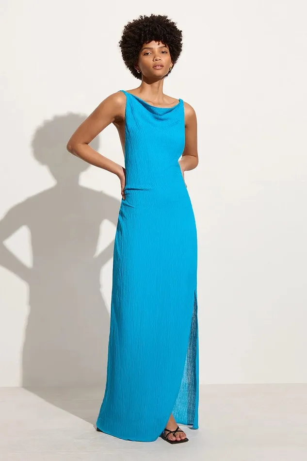 Faithfull The Brand Dresses Palermo Maxi Dress Turquoise 8211 Final Sale 8211 Women