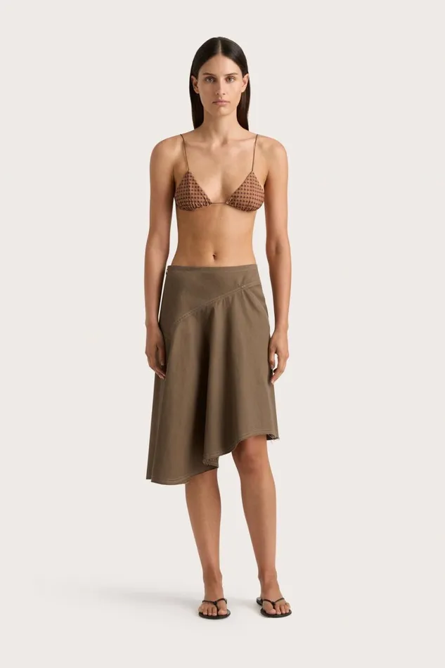 Faithfull The Brand Skirts and Shorts Calais Skirt Walnut 8211 Women