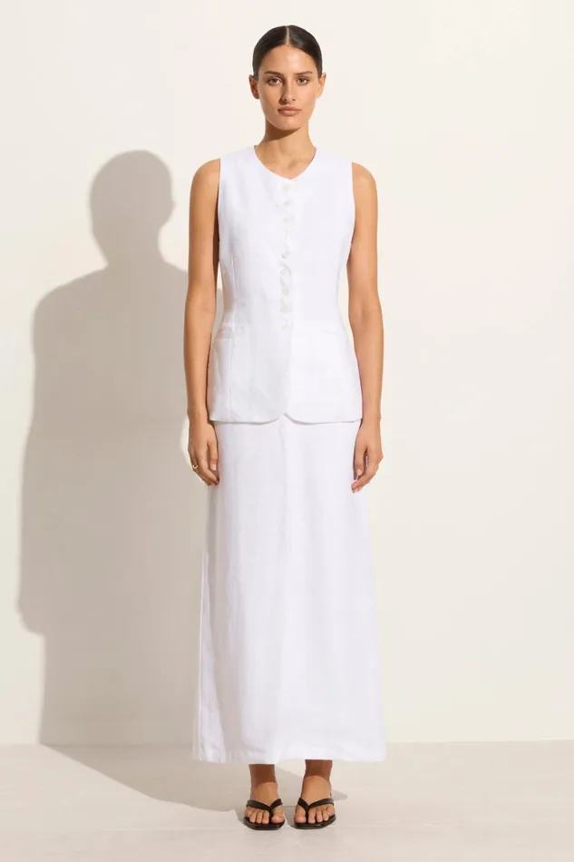 Faithfull The Brand Skirts and Shorts Nelli Skirt White 8211 Women