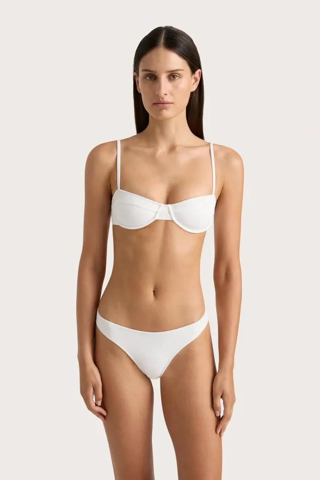 Faithfull The Brand Swim Farrah Bikini Top White 8211 Women Faithfull The Brand Swim Farrah Bikini Top White 8211 Women