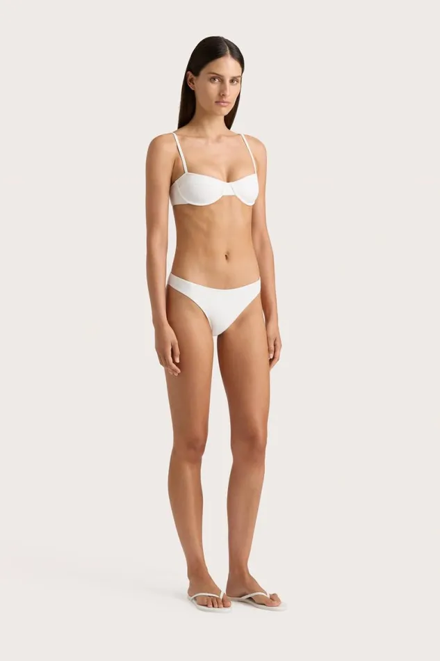Faithfull The Brand Swim Farrah Bikini Top White 8211 Women Faithfull The Brand Swim Farrah Bikini Top White 8211 Women
