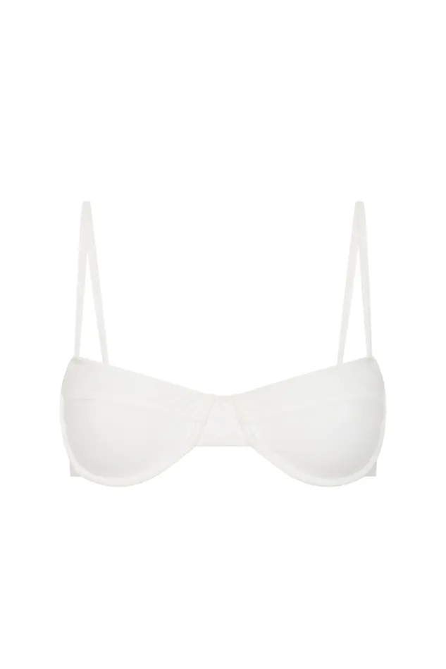 Faithfull The Brand Swim Farrah Bikini Top White 8211 Women Faithfull The Brand Swim Farrah Bikini Top White 8211 Women