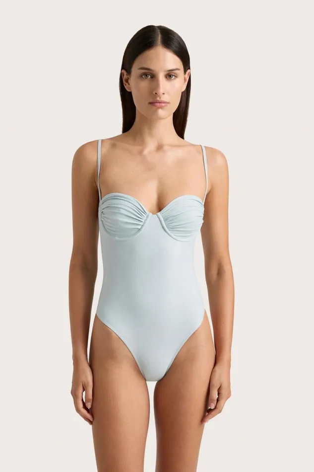 Faithfull The Brand Swim Gabriela One Piece Sky Blue 8211 Women Faithfull The Brand Swim Gabriela One Piece Sky Blue 8211 Women