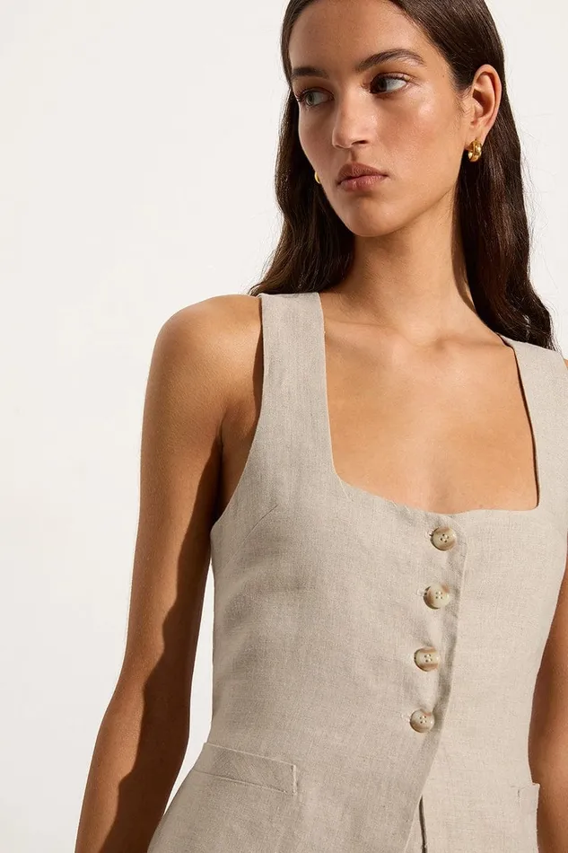 Faithfull The Brand Tops Maya Vest Natural 8211 Women Faithfull The Brand Tops Maya Vest Natural 8211 Women