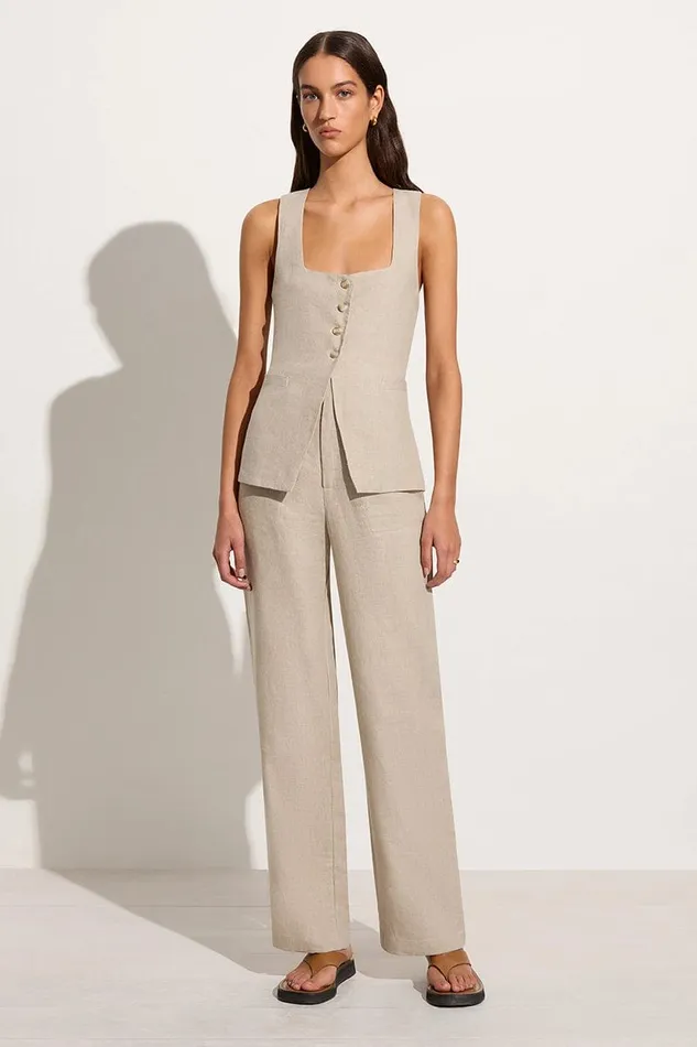 Faithfull The Brand Tops Maya Vest Natural 8211 Women Faithfull The Brand Tops Maya Vest Natural 8211 Women