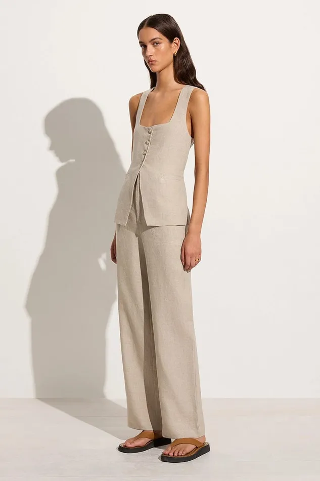 Faithfull The Brand Tops Maya Vest Natural 8211 Women Faithfull The Brand Tops Maya Vest Natural 8211 Women