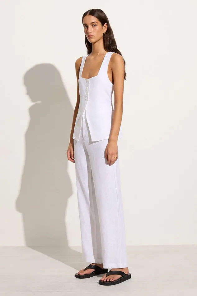 Faithfull The Brand Tops Maya Vest White 8211 Women Faithfull The Brand Tops Maya Vest White 8211 Women
