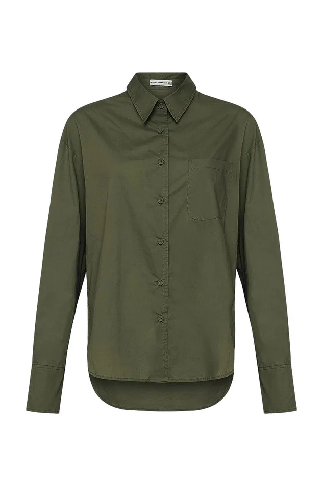 Faithfull The Brand Tops Mirabella Shirt Pine 8211 Final Sale 8211 Women Faithfull The Brand Tops Mirabella Shirt Pine 8211 Final Sale 8211 Women