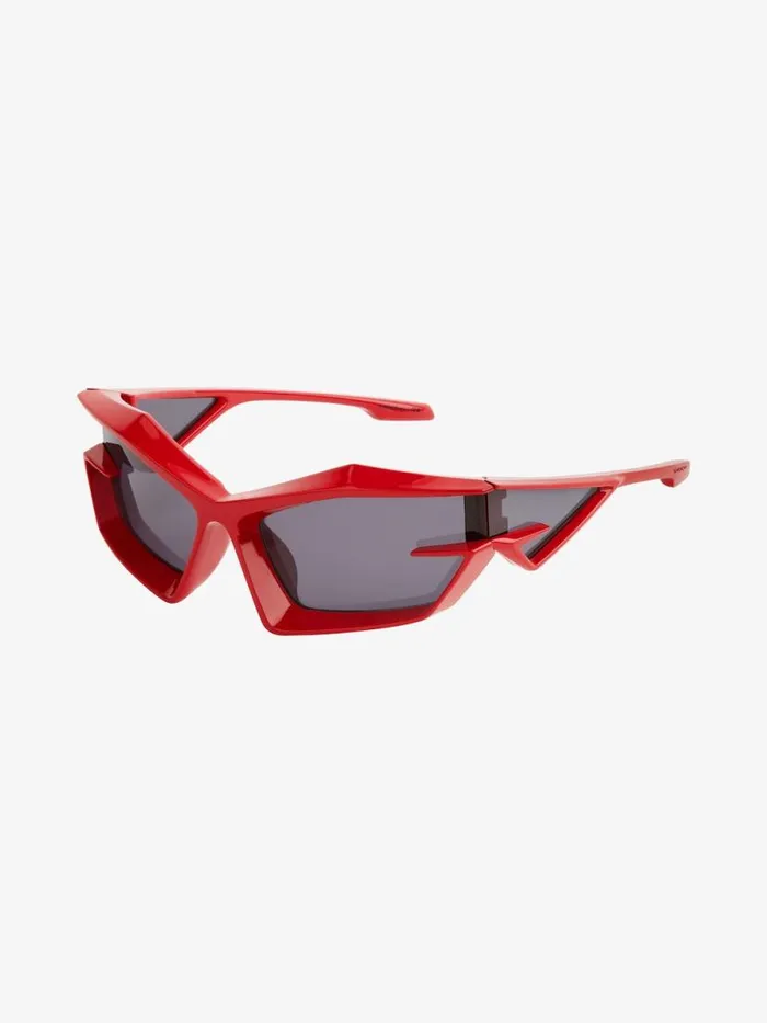 Giv Cut Unisex Injected Sunglasses Red WomenMen Givenchy Sunglasses