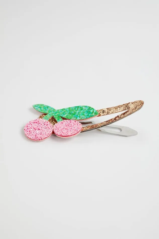 Hair Accessories Girl Seed Heritage Flat Cherry Glitter Snaps Multi