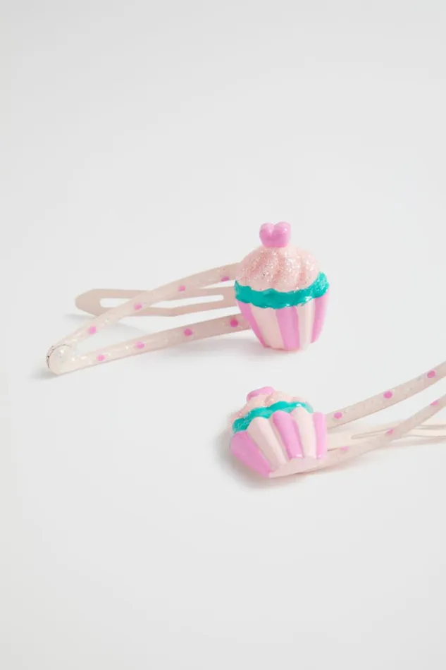 Hair Accessories Girl Seed Heritage Glitter Cupcake Snaps Multi