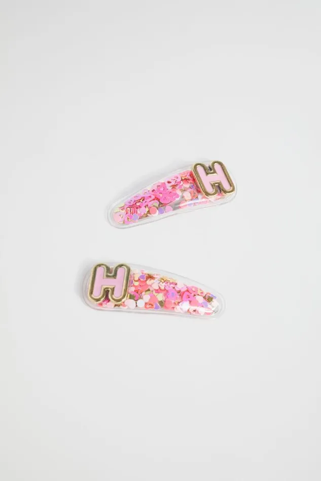 Hair Accessories Girl Seed Heritage Initial Confetti Snaps H