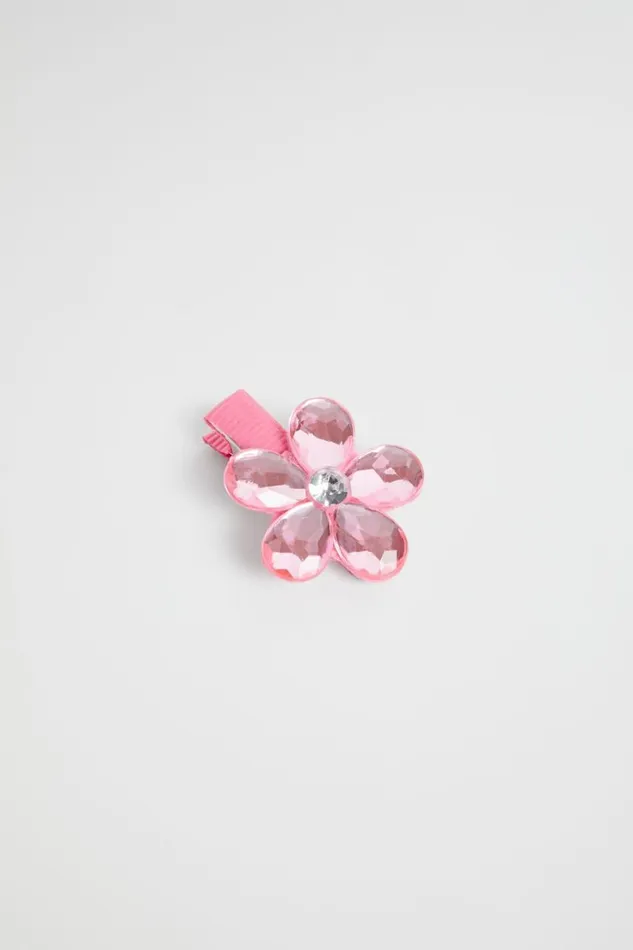 Hair Accessories Girl Seed Heritage Jewel Flower Duck Clip Carnation Pink