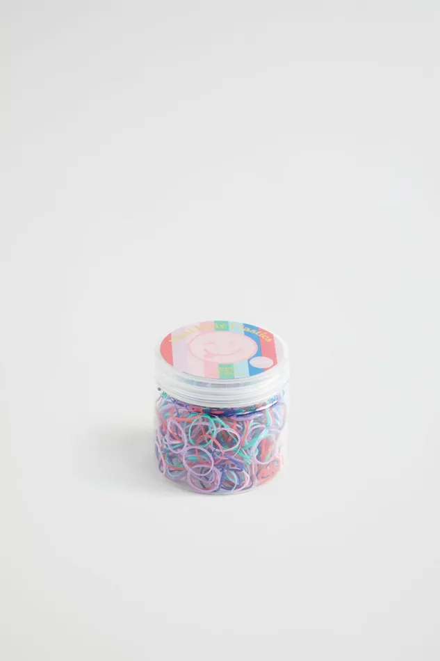 Hair Accessories Girl Seed Heritage Rainbow Emoji Mini Elastics Multi