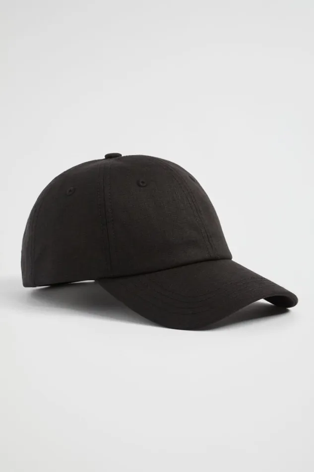 Hats and Gloves Woman Seed Heritage Linen Soft Cap Black