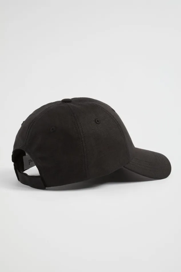 Hats and Gloves Woman Seed Heritage Linen Soft Cap Black