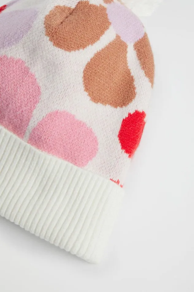 Hats Beanies and Caps Girl Seed Heritage Retro Flower Beanie Multi