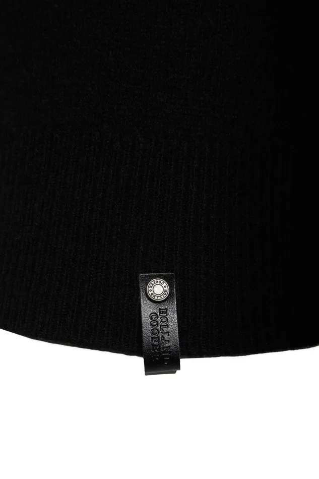 Holland Cooper Byron Crew Neck Knit Black Men Knitwear