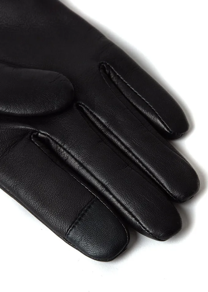 Holland Cooper Cashmere Lined Faux Trim Leather Gloves Women Gloves Holland Cooper Cashmere Lined Faux Trim Leather Gloves Women Gloves