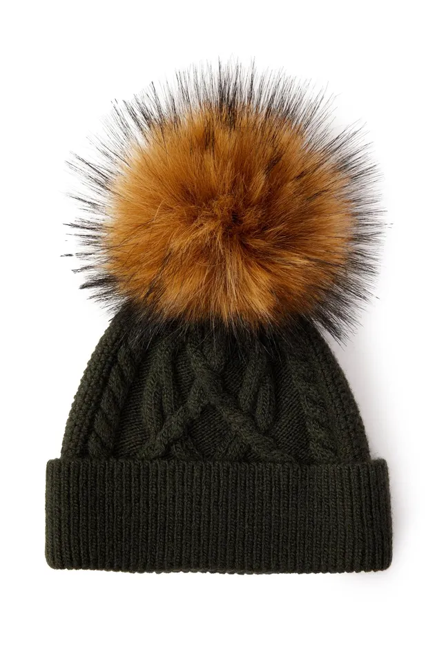 Holland Cooper Cortina Bobble Hat Fern Green Women Hats and Headbands Holland Cooper Cortina Bobble Hat Fern Green Women Hats and Headbands