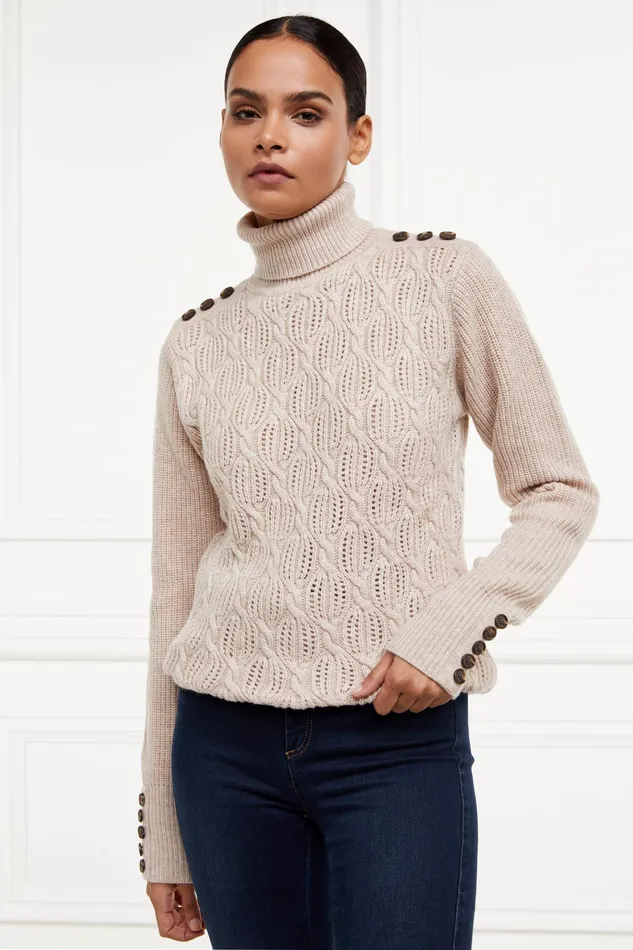 Holland Cooper Cotswold Roll Neck Knit Women Knitwear