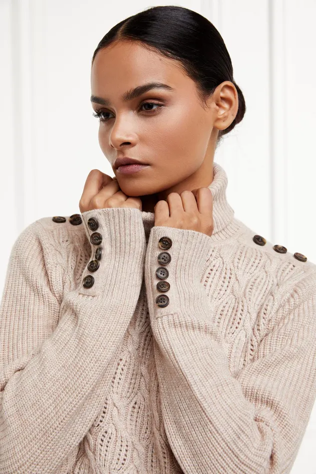 Holland Cooper Cotswold Roll Neck Knit Women Knitwear Holland Cooper Cotswold Roll Neck Knit Women Knitwear