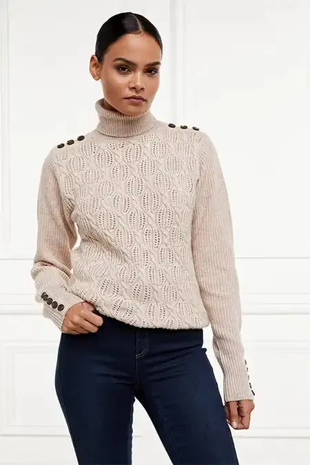 Holland Cooper Cotswold Roll Neck Knit Women Knitwear Holland Cooper Cotswold Roll Neck Knit Women Knitwear