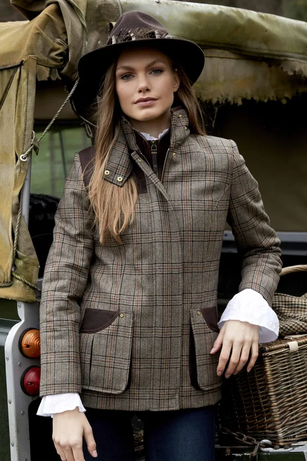 Holland Cooper Country Classic Jacket Bourbon Tweed Women Tailoring
