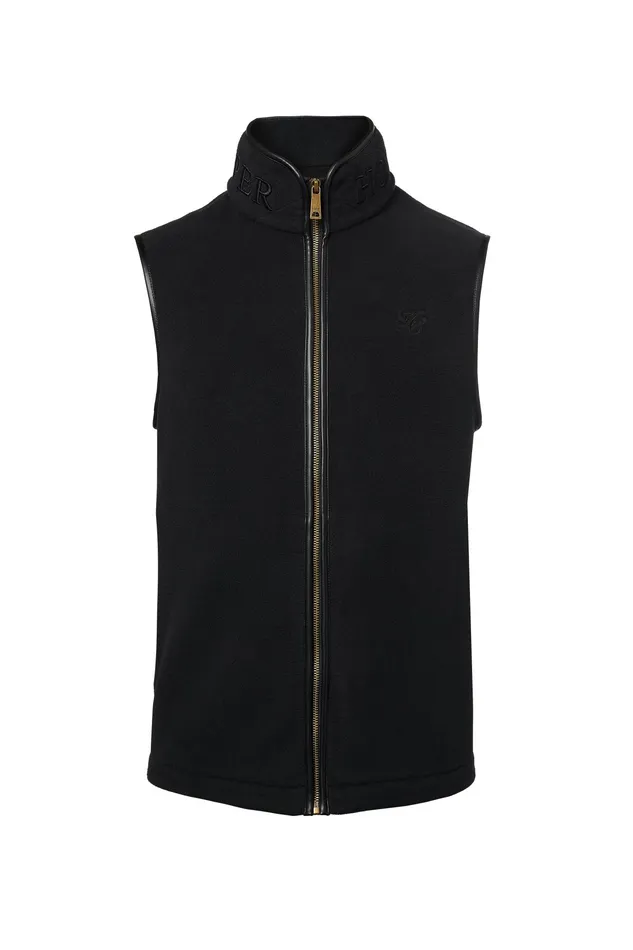 Holland Cooper Country Fleece Gilet Black Men Gilets