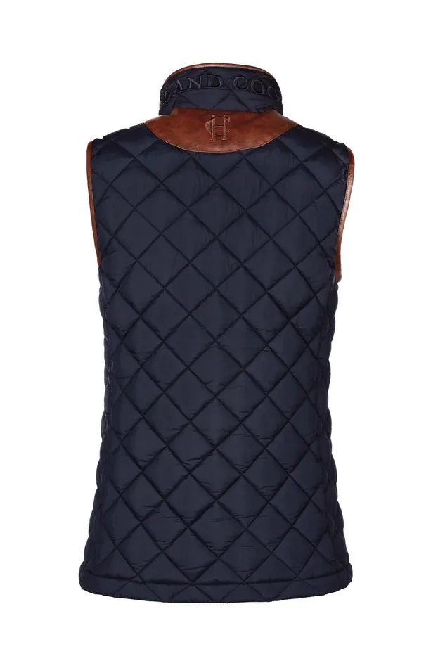 Holland Cooper Country Quilted Gilet Ink Navy Women Gilets Holland Cooper Country Quilted Gilet Ink Navy Women Gilets