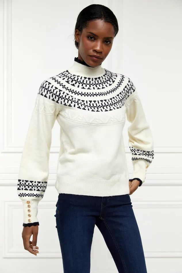 Holland Cooper Elodie Roll Neck Knit Women Knitwear