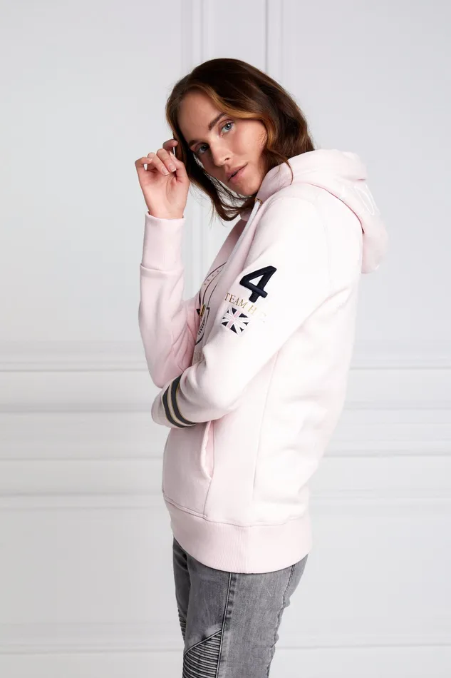 Holland Cooper HC Heritage Hoodie Blush Marl Women Hoodies