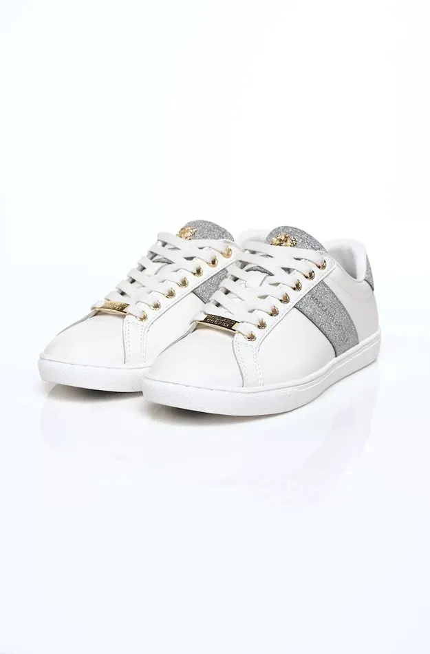 Holland Cooper Knightsbridge Court Trainer Silver Crystal Women Trainers Holland Cooper Knightsbridge Court Trainer Silver Crystal Women Trainers