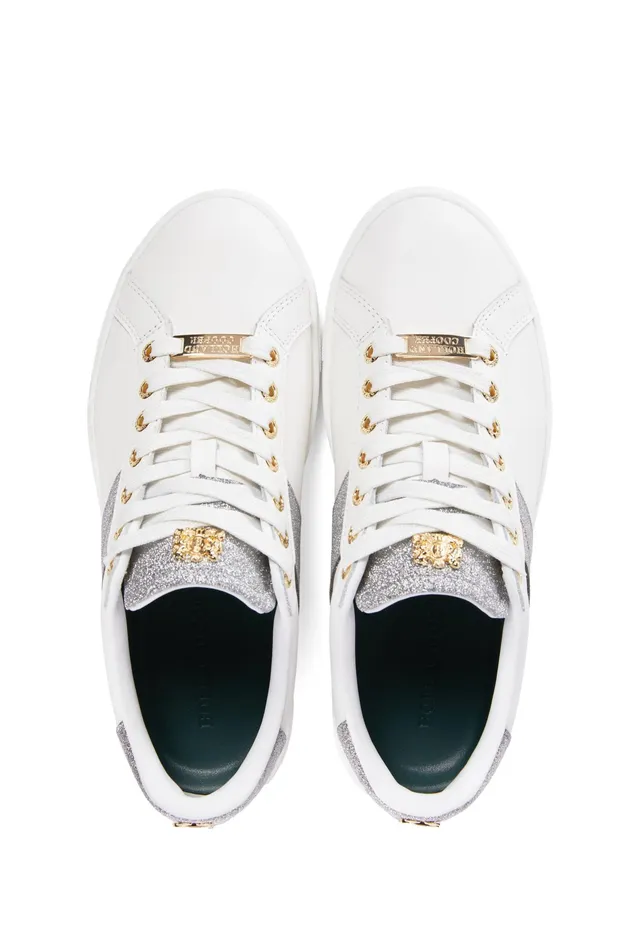 Holland Cooper Knightsbridge Court Trainer Silver Crystal Women Trainers Holland Cooper Knightsbridge Court Trainer Silver Crystal Women Trainers