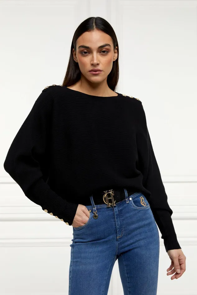Holland Cooper Leyla Knit Black Women Knitwear