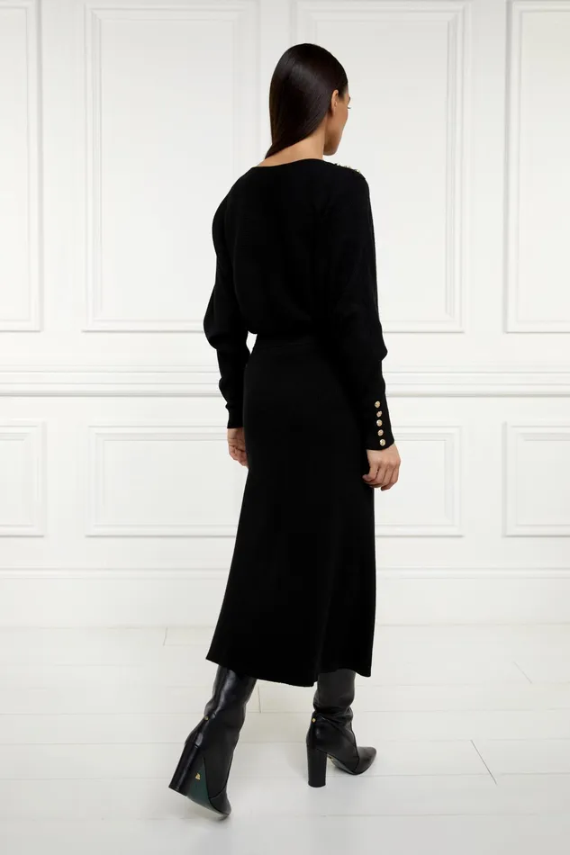 Holland Cooper Leyla Knit Black Women Knitwear Holland Cooper Leyla Knit Black Women Knitwear