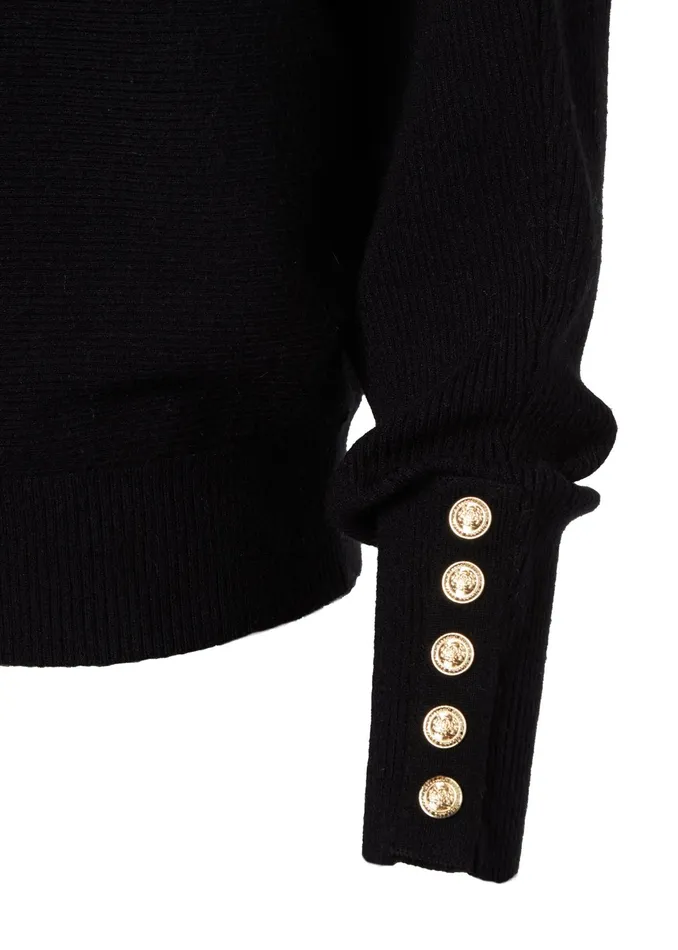 Holland Cooper Leyla Knit Black Women Knitwear Holland Cooper Leyla Knit Black Women Knitwear